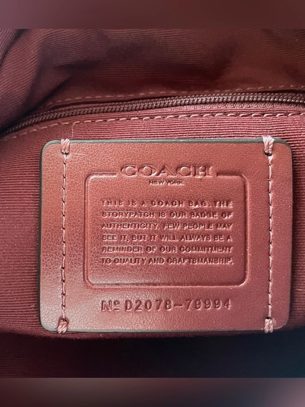 Coach soft pebbled